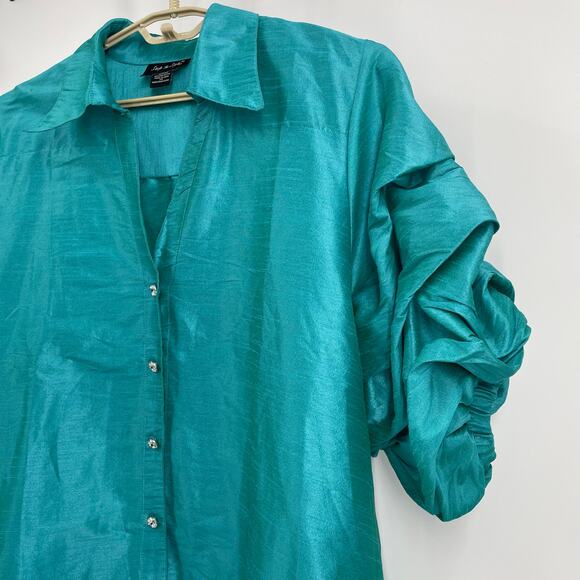 Step in Style NWT Hi Low Swing, OUTFIT MAKER!, Gorgeous Teal, Ladies 2X - Picture 4 of 10